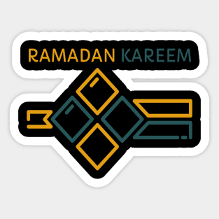 Ramadan Kareem meme Muslims font mans woman Sticker